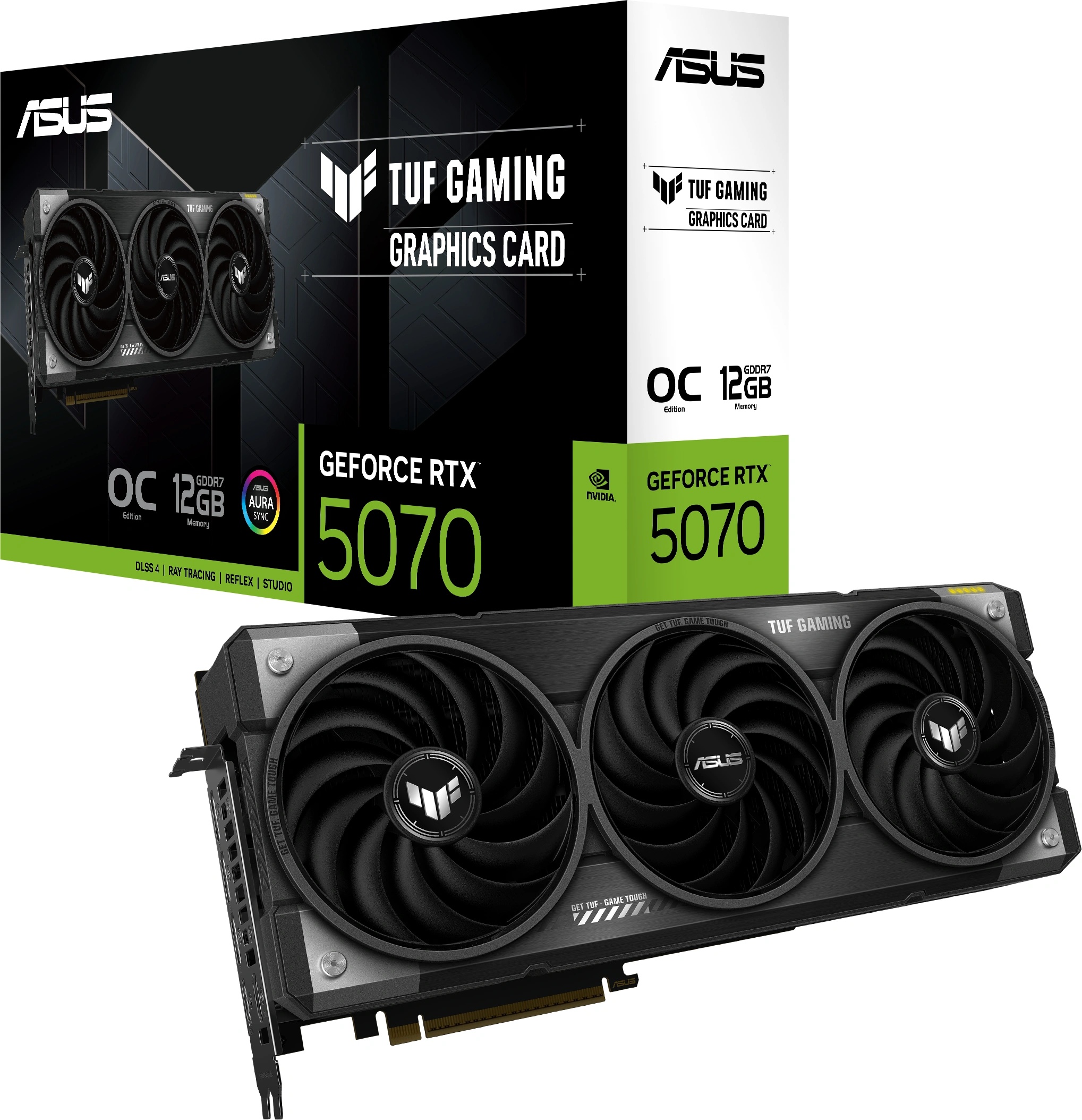 ASUS TUF Gaming GeForce RTX 5070 OC 12GB GDDR7 192bit (TUF-RTX5070-O12G-GAMING/90YV0LZ0-M0NA00)