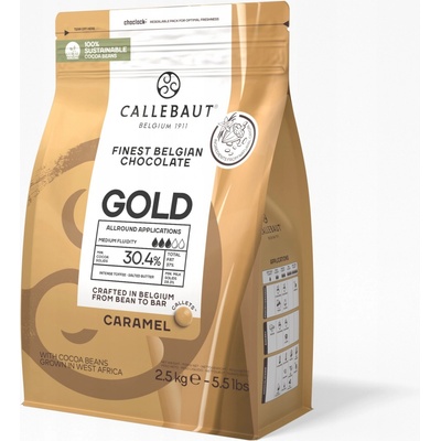 Callebaut karamelová čokoláda - Gold 2,5 kg