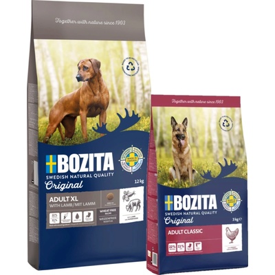 Bozita Original Adult XL s jahňacím bez pšenice 12 kg