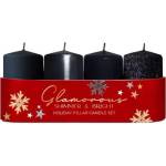 Bartek Candles Свещ Bartek бляскава - черна 4 бр. 40x70 мм 250 г