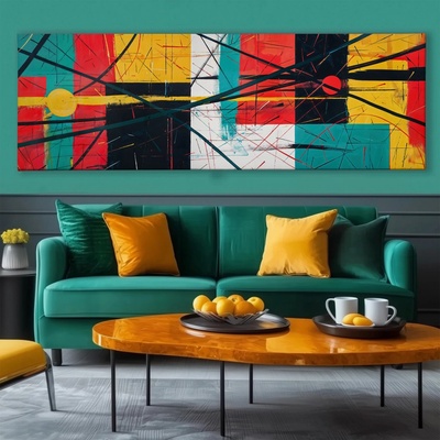 Obraz na plátně - Setkání po mnoha letech FeelHappy.cz Rozměr obrazu (Šířka x Výška): 180 x 60 cm
