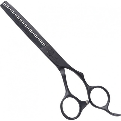 Olivia Garden SilkCut PRE 6'35T Thinner Matt Black kadernícke efilačné nožnice pre pravákov