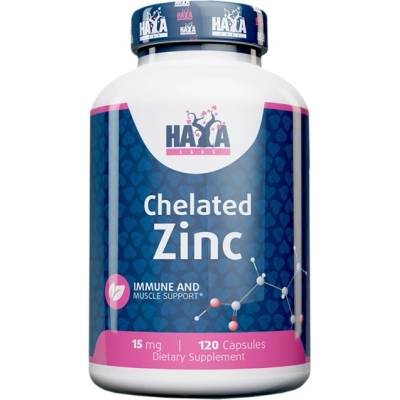 Haya Labs Chelated Zinc 15 mg [120 капсули]