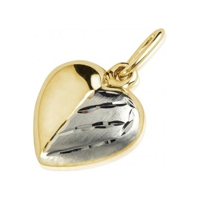 Luxur Přívěsek Becky ze žlutého a bílého zlata 1121115 6 0 0