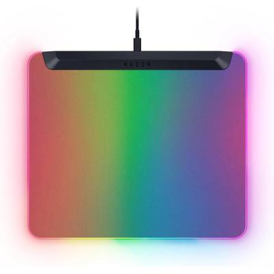 Firefly V2 Pro, Fully Illuminated RGB Gaming Mouse Mat, Edge-to-Edge Backlit Design, 15-Zone Chroma Lighting, Integrated USB 2.0 Port (RZ02-04920100-R3M1)