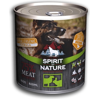 Spirit Of Nature Dog Hypoalergenny jahňa a kralik 800 g
