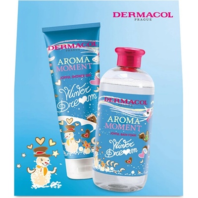 Dermacol Aroma Ritual Winter Dream sprchový gel pre ženy 250 ml + pěna do koupele 500 ml darčeková sada
