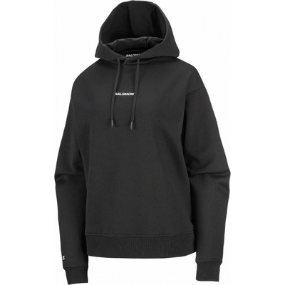 Salomon Logo Hoodie W čierna