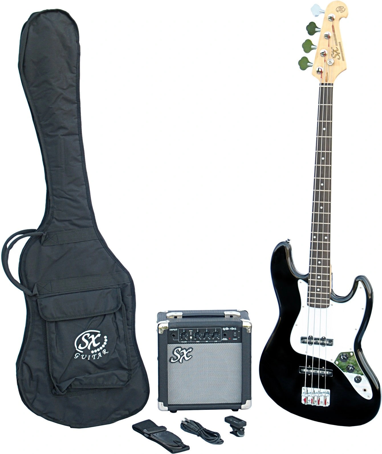 SX SB1 Bass Guitar Kit Black Електрическа бас китара