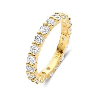 Ti Sento Zlacený prsten se zirkony 12372ZY