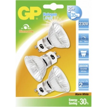 Gpbattery 1x3 GP Lighting Halogen Twist 25W 230V GU10 reflector 800 cd