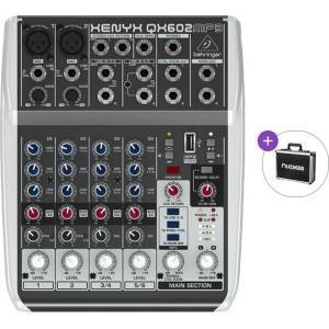 BEHRINGER Xenyx QX602MP3 Basic SET Смесителен пулт (XENYX QX602MP3_EU1-BASIC-SET)