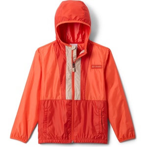 Columbia Детско ветрозащитно яке Columbia Kid's Back Bowl II Hooded Windbreaker Windproof jacket - Zing / Super Sonic / Ancient Fossil - размер XS (718-0091-0812)