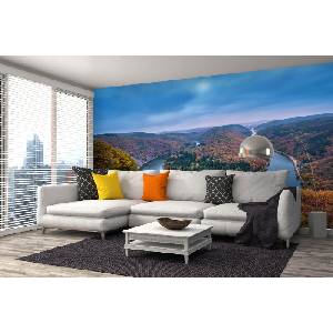 DIMEX ART Самозалепваща се флизелинова фототапета красив есенен пейзаж 375 x 250 см