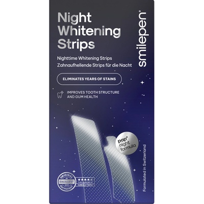Smilepen Night Whitening Strips sada nočních bělicích pásek 10 × 2 ks