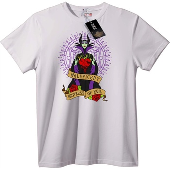 NOONEBRAND Тениска Малефисента - Кралица на Злото - 4XL, White