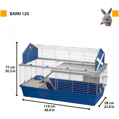 Ferplast Klec BARN 120 pro hlodavce 119 x 58 x 77 cm
