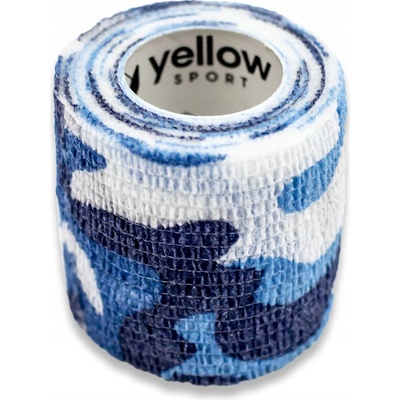 yellowSPORT Obvínadlo fixačné samodržiace 7,5 cm x 4,5 m modrá kamufláž