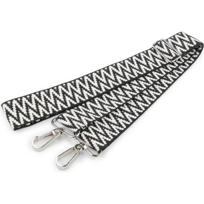 Textilní ucho / popruh na tašku s karabinami šíře 3,8 cm bílá 1 ks