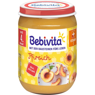 Bebivita Плодово пюре Bebivita - Праскова, 190 g (1691)
