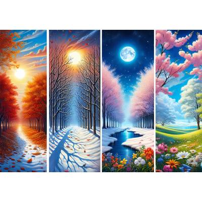Art Puzzle - Puzzle Gates of the Seasons - 1 000 piese