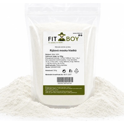 Fitboy Ryžová múka hladká 0,5 kg