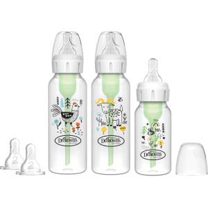 Dr. Brown's Комплект шишета за новородено Dr. Brown's Options+ - Anti-Colic, с дизайн (SB03007-ESX) - ozone