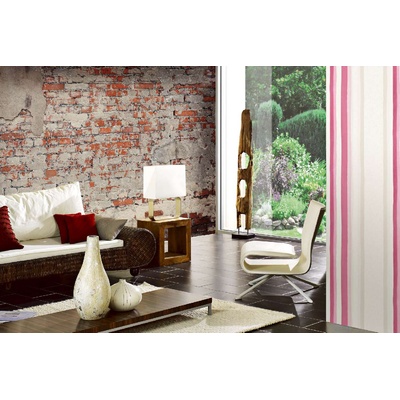 DIMEX ART Самозалепваща се флизелинова фототапета обелена тухла стена 375 x 250 см