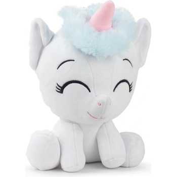 Barrado Еднорог седящ бял плюшена играчка 23см