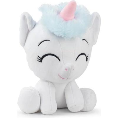 Barrado Еднорог седящ бял плюшена играчка 23см