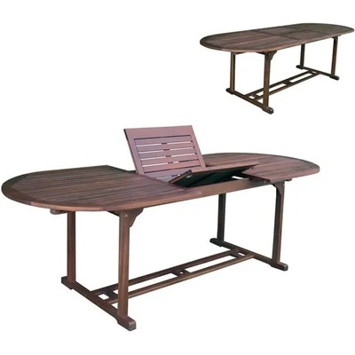 Bogdan Furniture Овална разтегателна дървена маса Мебели Богдан модел Garden