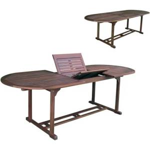 Bogdan Furniture Овална разтегателна дървена маса Мебели Богдан модел Garden