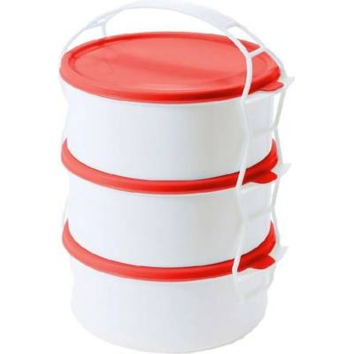 Obedár plastový, 3-dielny, 3 x 1,2l