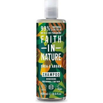 Faith in Nature šampon argan a bambucké máslo 400 ml