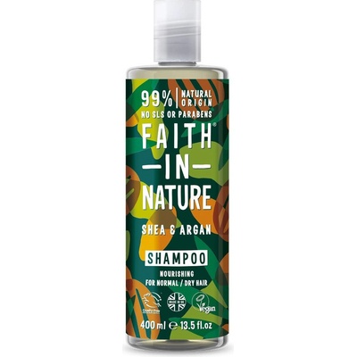 Faith in Nature šampon argan a bambucké máslo 400 ml