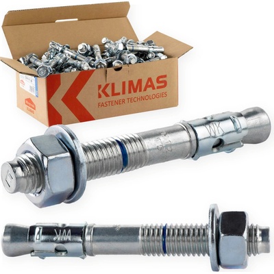 Klimas Wkret-Met 25ks - 12x145mm - oceľová kotva do betónu, LE-ZN