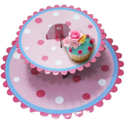 Dvoudílný jednorázový stojan na muffiny