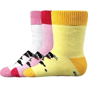 Boma Ponožky Krteček froté mix B holka 3 pár