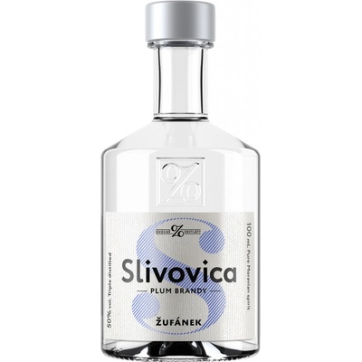 Žufánek Slivovice 50% 0,1 l (holá láhev) – Zboží Dáma