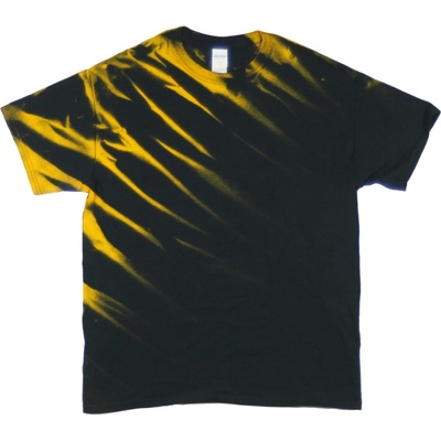 Tričko unisex The Mountain graffiti design Eclipse černé-žluté