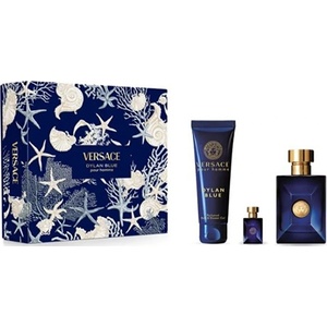 Versace Dylan Blue подаръчен комплект с тоалетна вода 100мл и 5мл за мъже 1 бр