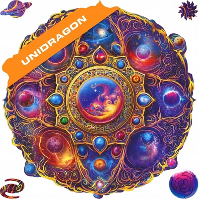 Unidragon Dřevěné Mandala Space Dreams 350 dílků