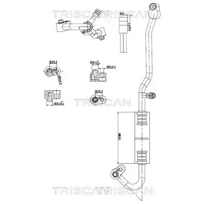TRISCAN Vysokotlaké / nízkotlaké vedení klimatizace TRI 9010 29109