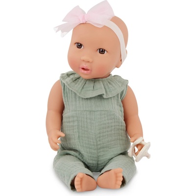 LullaBaby 35 cm v overale s čelenkou