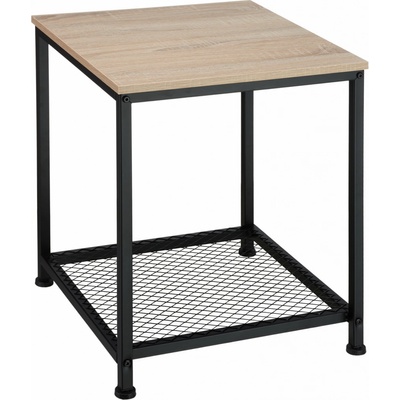 tectake 404207 odkladací stolík derby - industrial svetlé drevo
