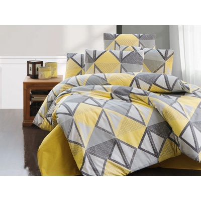 Brotex Obliečky bavlna Mystery yellow 200x240 70x90