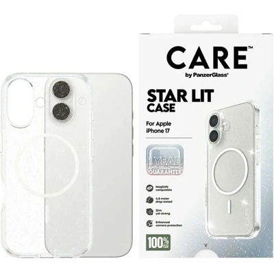 Panzer ГРИЖА от PanzerGlass Флагман Urban Explorer Case w. Бял MagSafe за iPhone 17 - прозрачен блясък (5715685026911)