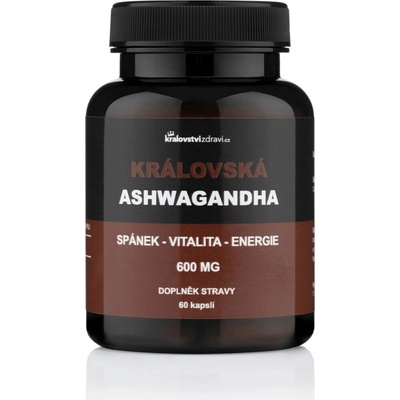 Kralovstvizdravi.cz Královská Ashwagandha 600 mg extrakt z Ašvagandy s 5 % withanolidů 60 kapslí
