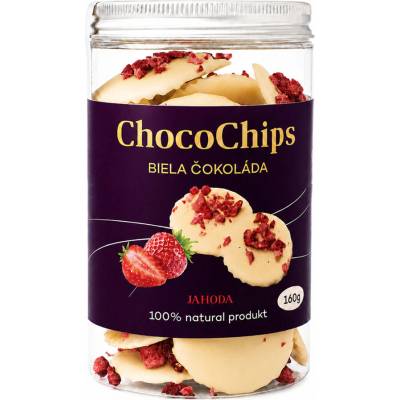 DP chocolate ChocoChips biela s jahodami 160 g