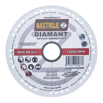 Nástroje cz Kotouč diamantový 125 x 1,4 x 22,2 mm IM-DK-VM125